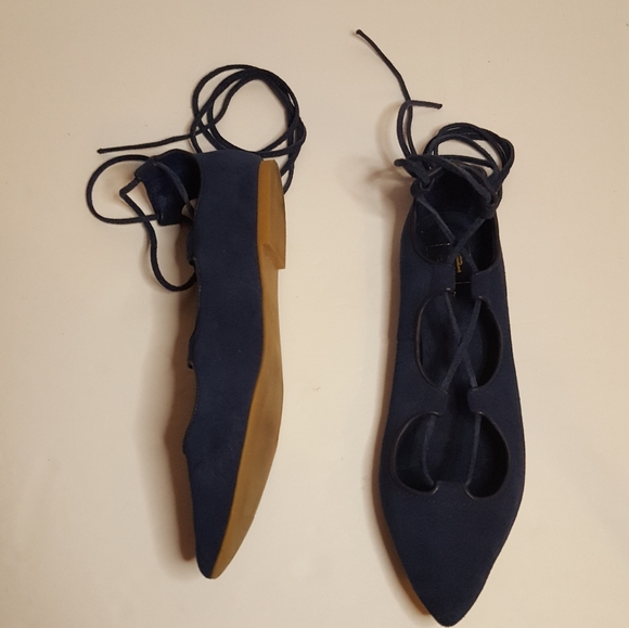 Gap ballerina lace up flats - Picture 3 of 8